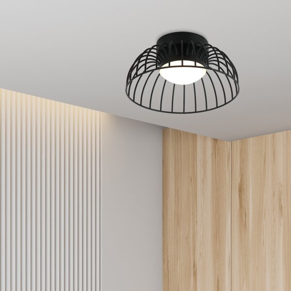 LED таванно осветително тяло BETSY LED/12W/230V Ø 25 см черно