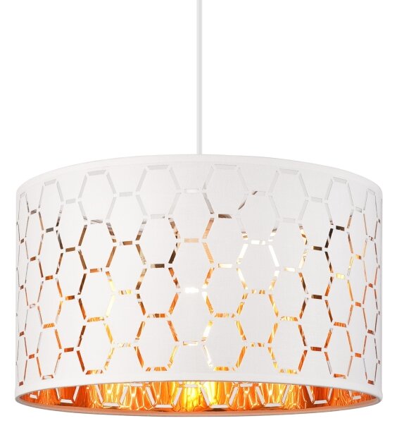 Висяща лампа на кабел ULLE 1xE27/15W/230V, бяла