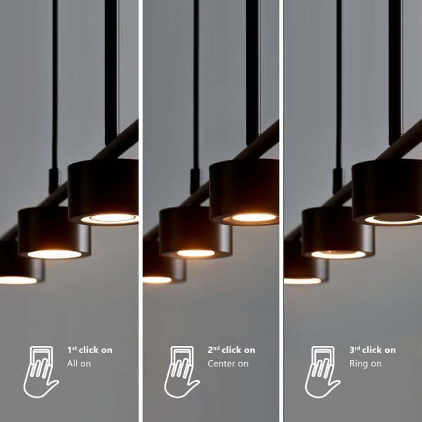 Nordlux - LED Димируем пендел CLYDE 4xLED/4W/230V