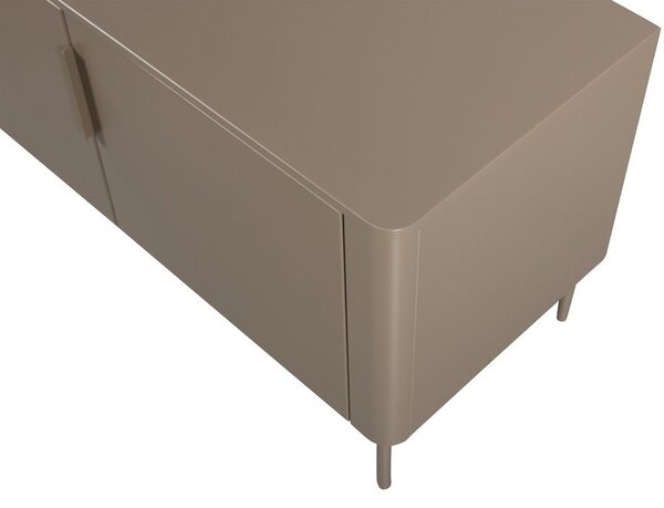 Кафяво-сива маса за телевизор от масивен бор 154x56x44 cm Gunnar – WOOOD