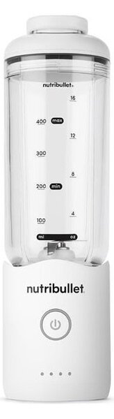 Блендер Nutribullet Flex NBP013W, 0.59 л. вместимост, 1 скорост, острие от неръждаема стомана, бял