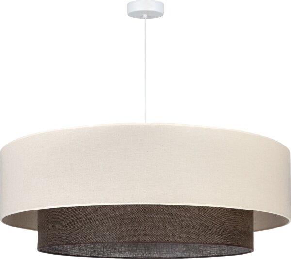 Brilagi - LED полилей на кабел BOHO стил 3xE27/15W/230V Ø 80 см кремав/кафяв