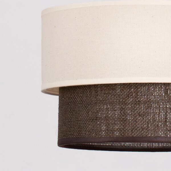 Brilagi - LED полилей на кабел BOHO стил 1xE27/15W/230V Ø 25 см кремав/кафяв