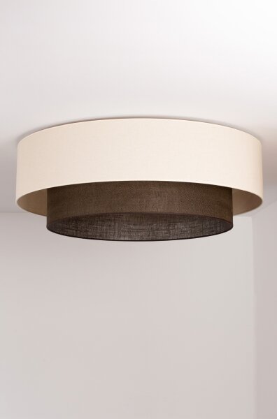 Brilagi - LED таванно осветително тяло BOHO стил 3xE27/15W/230V Ø 80 см кремаво/кафяво