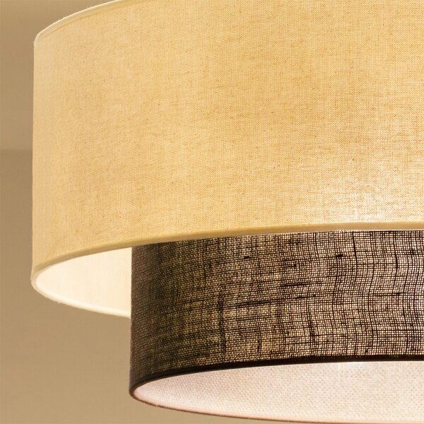 Brilagi - LED повърхностно монтиран полилей BOHO STYLE 3xE27/15W/230V Ø 60 cm кремав/кафяв
