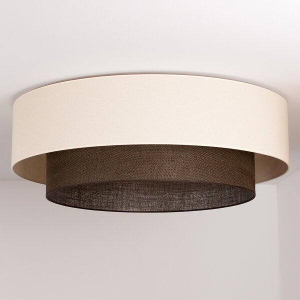 Brilagi - LED таванно осветително тяло BOHO стил 3xE27/15W/230V Ø 80 см кремаво/кафяво