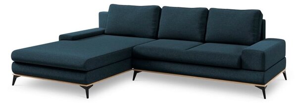 Петролно син ъглов разтегателен диван , ляв ъгъл Planet - Windsor & Co Sofas