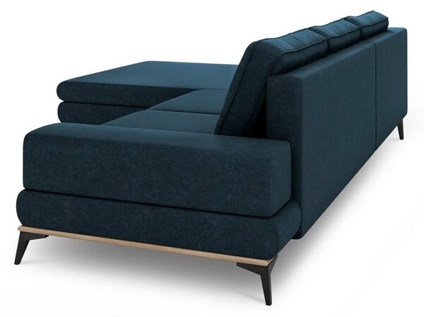 Петролно син ъглов разтегателен диван , ляв ъгъл Planet - Windsor & Co Sofas