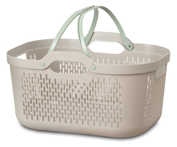 Светлокафяв пластмасов кош за пране 45 l – Addis