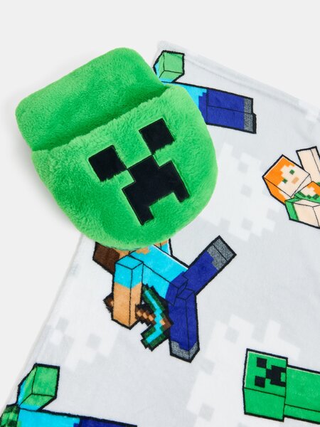 Sinsay - Комплект от 2 одеяла Minecraft с грейка за крака - зeлeн