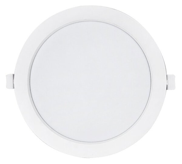 LED панел DeTech 77016, 22W, 240V, 1850lm, 4000K, бяла рамка, защита (IP20), бял