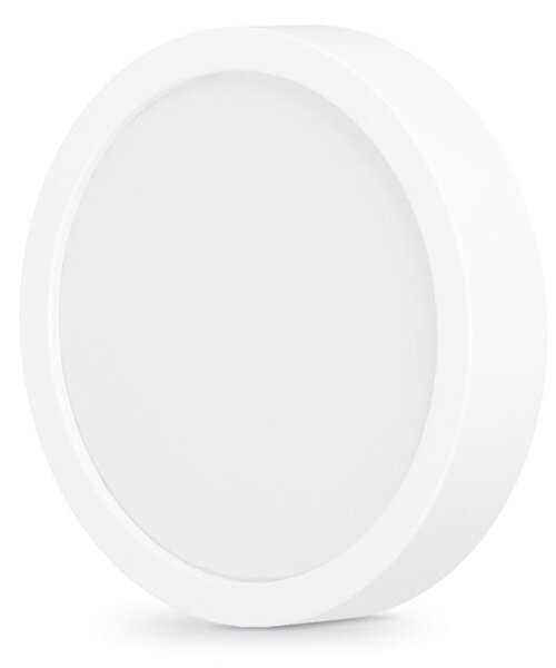 LED панел Videx VLE-DLRS-124, кръгъл, 12W, 240V, 900lm, 4000K, бяла рамка, защита (IP20), бял
