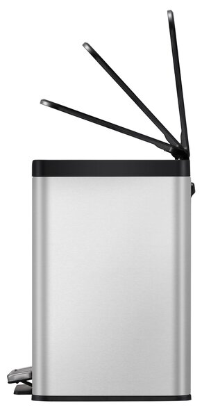EKO Кош за разделно събиране “ESSENTIAL“ - 2 х 15 л. - хром мат