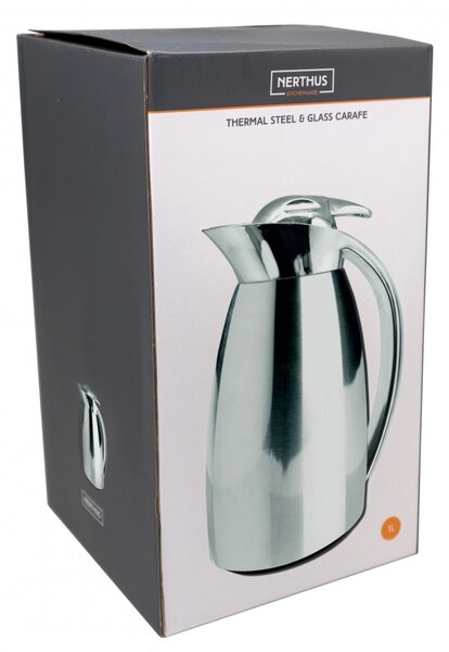 Nerthus Двустенна термокана инокс - 1 л