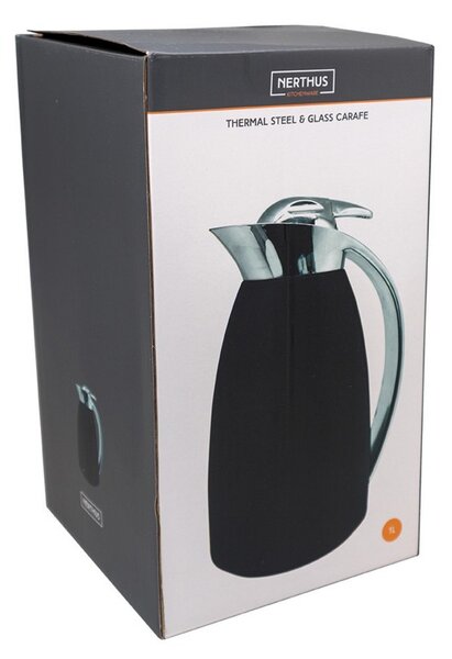 Nerthus Двустенна термокана черна - 1 л