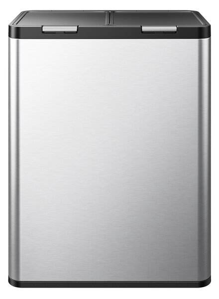 EKO Кош за разделно събиране “ESSENTIAL TOUCH“ - 2 х 30 л. - хром мат