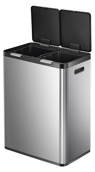 EKO Кош за разделно събиране “ESSENTIAL TOUCH“ - 2 х 30 л. - хром мат