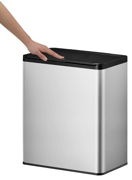 EKO Кош за разделно събиране “ESSENTIAL TOUCH“ - 2 х 20 л - хром мат
