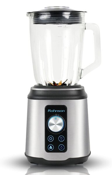 Блендер Rohnson R-5343, 1500W, 1.5 л. вместимост, импулс функция, титаниеви остриета, сив