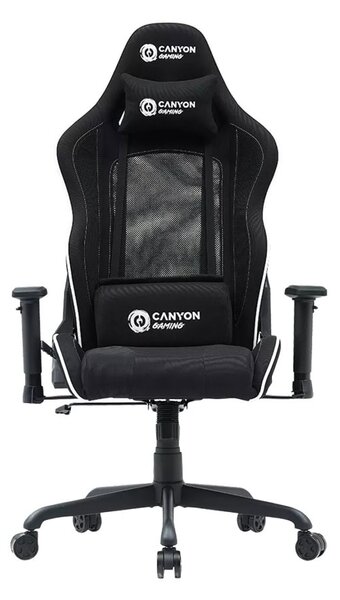 Геймърски стол Canyon Shift MCCH01, до 150 kg, Class 4 газов амортисьор, регулируеми подлакътници, черен