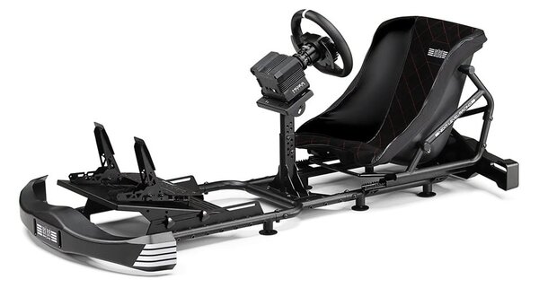 Геймърски стол Next Level Racing Go Kart Plus, до 130kg, коригиране на височината, черен