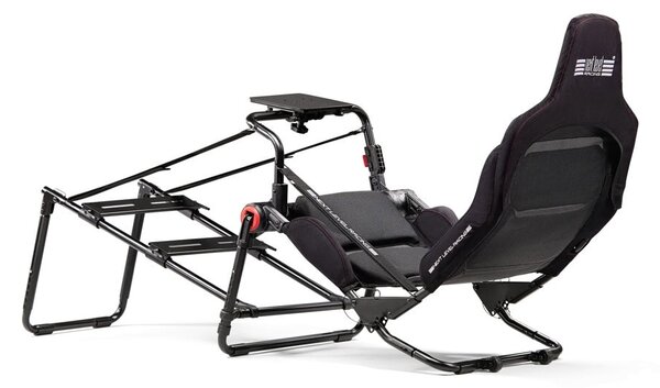 Геймърски стол Next Level Racing Formula Lite Pro, до 130kg, дишаща материя, черен