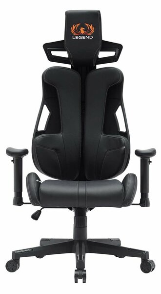 Геймърски стол RFG One Legend, до 150kg, Class 4 газов амортисьор, лумбална опора, черен