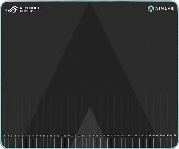 Подложка за мишка Asus ROG Hone Ace Aim Lab, гейминг, черна, 508 x 420 x 3 мм