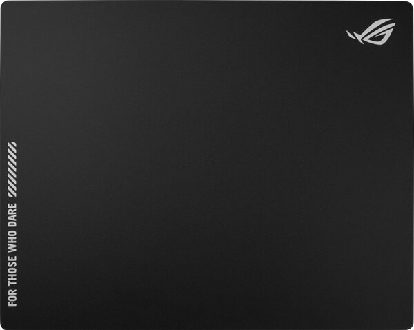 Подложка за мишка Asus ROG Moonstone Ace L, гейминг, матова повърхност от закалено стъкло, черна, 500 x 400 x 4 мм