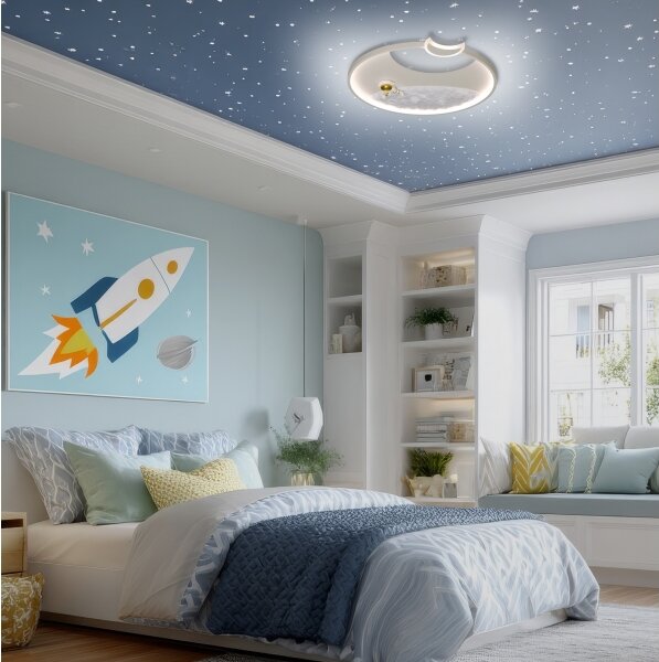 Brilagi - LED димируемо таванно осветително тяло ASTRO LED/20W/230V 3000-6000K astronaut+ дистанционно управление