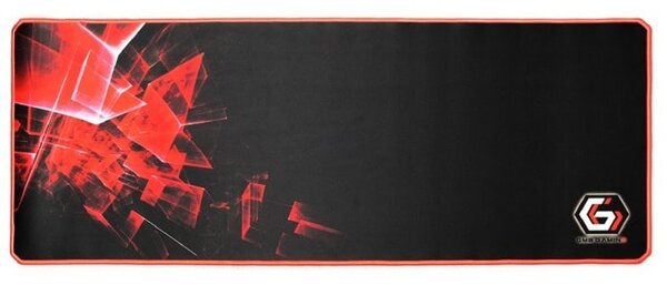 Подложка за мишка Gembird Gaming mouse pad PRO XL (MP-GAMEPRO-XL), гейминг, черно-червена, 900 x 350 x 3 mm, естествена каучук пяна + плат