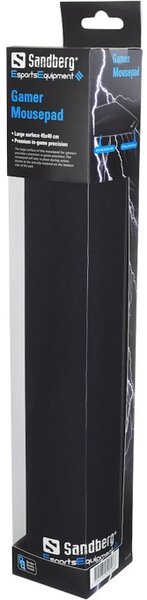 Подложка за мишка Sandberg Gamer Mousepad XL, гейминг, черна, 450 х 400 мм