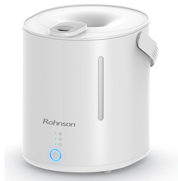 Овлажнител на въздух Rohnson R-9518, 25W, подходящ за помещения с площ до 40 m2, 3 скорости, 3л. резервоар, бял