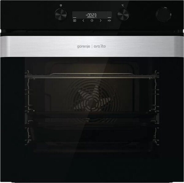 Фурна за вграждане Gorenje BSA6737ORAB, клас А, 77л. обем, AirFry готвене с горещ въздух, HomeMade Plus форма, FrozenBake, GentleBake, черна