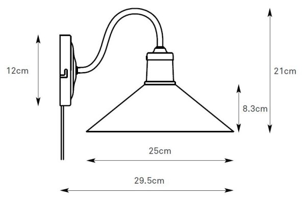 Markslöjd 108865 - Аплик VELA 1xE27/40W/230V месинг/бял