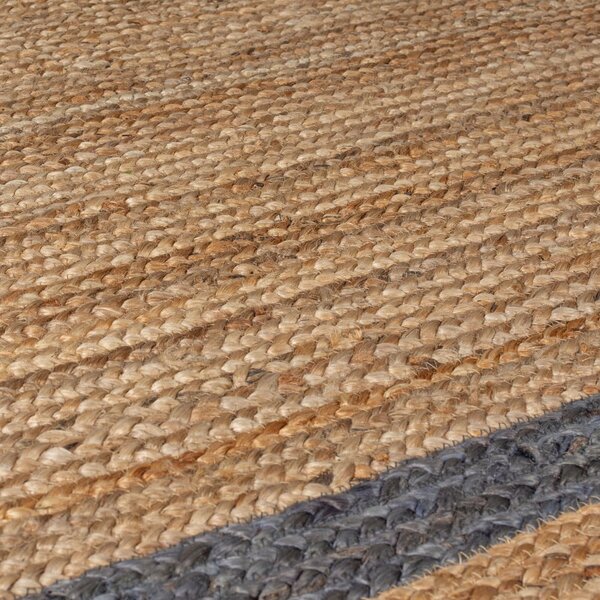 Ръчно изработена ютена пътека в сив и естествен цвят 80x230 cm Grace Grey – Flair Rugs