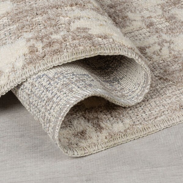 Сиво-бежов килим подходящ за пране 78x150 cm Connely – Flair Rugs