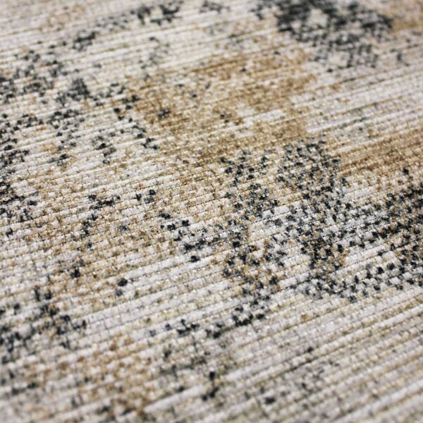 Сиво-бежов килим подходящ за пране 152x230 cm Lila Abstract – Flair Rugs