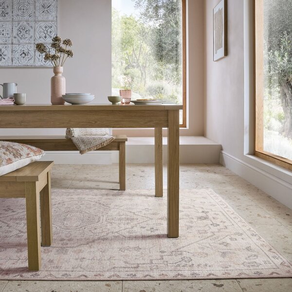 Кремав килим подходящ за пране 152x230 cm Teo Traditional – Flair Rugs