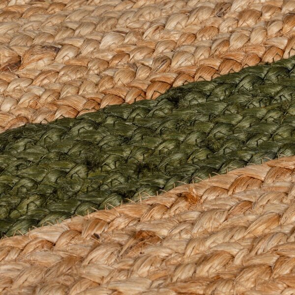 Ръчно изработен ютен килим в тъмнозелен и естествен цвят 120x170 cm Grace Green – Flair Rugs