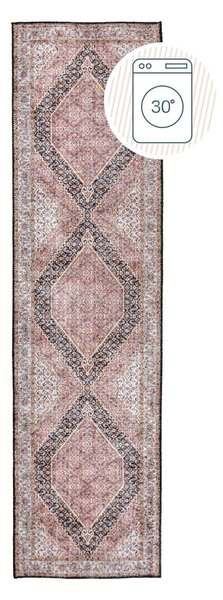 Розова пътека подходяща за пране 60x230 cm Briony Traditional – Flair Rugs