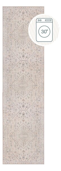Кремава пътека подходяща за пране 60x230 cm Teo Traditional – Flair Rugs