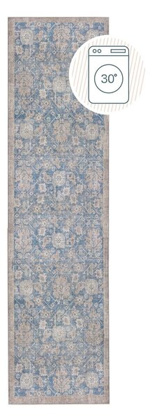 Синя пътека подходяща за пране 60x230 cm Orelia Global – Flair Rugs