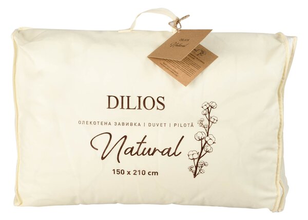 Олекотена завивка DILIOS Натурал, 150/210 см, 300 г/м2, естествен памук
