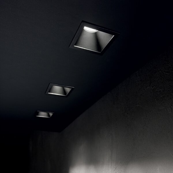Ideal Lux - вграден LED осветител GAME TRIM LED/11W/230V 8,4x8,4 cm IP40 черен