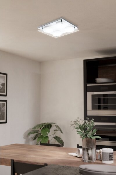 Eglo 75329 - LED таванно осветително тяло ABIOLA 4xLED/6W/230V лъскав хром