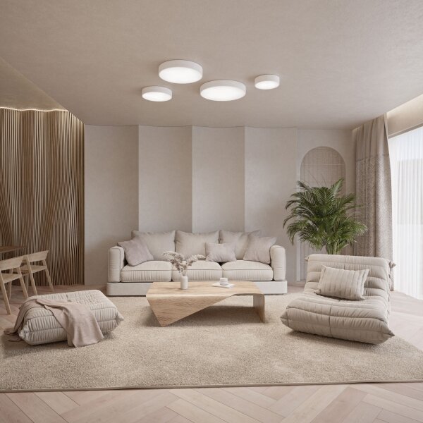 Brilagi - LED RGBW димируемо таванно осветително тяло CLARE 1xE27/9W/230V Wi‑Fi бял