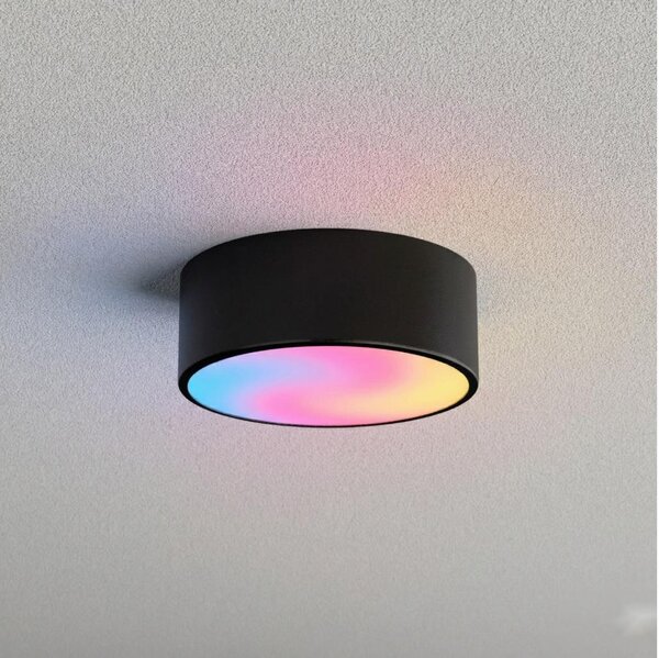Brilagi - LED RGBW димируемо таванно осветително тяло CLARE 1xE27/9W/230V Wi-Fi черно