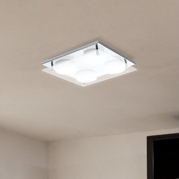 Eglo 75329 - LED таванно осветително тяло ABIOLA 4xLED/6W/230V лъскав хром
