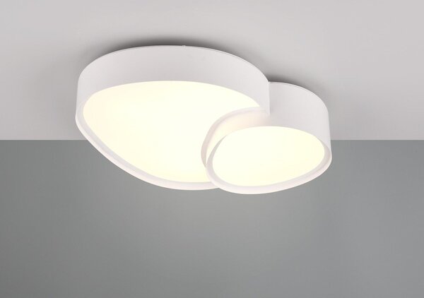 Бяла LED светлина за таван 36x43,5 cm Rise - Trio